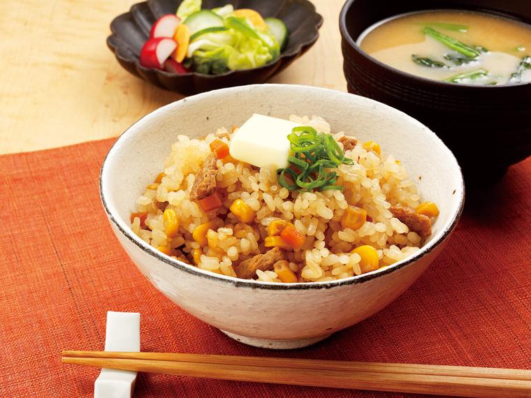 焦がし醤油風とうもろこし炊き込みご飯の素 230g（2合用）
