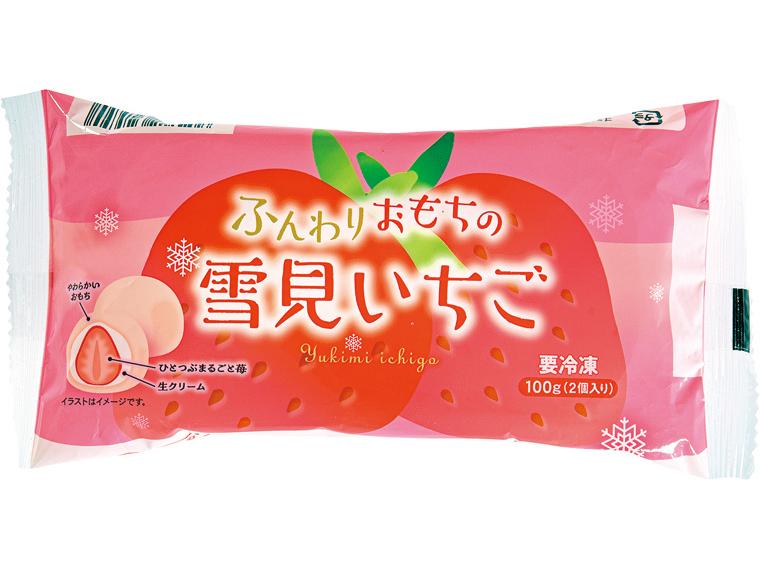 ふんわりおもちの雪見いちご 2個100g