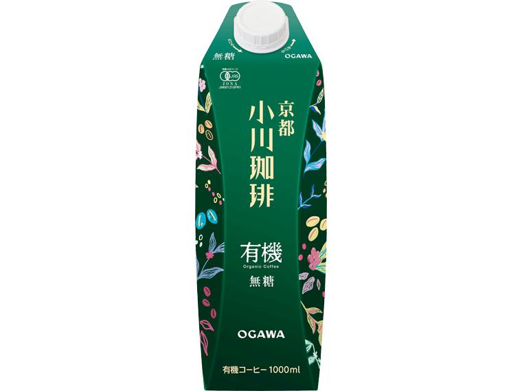 京都　小川珈琲　有機珈琲　無糖 1000ml