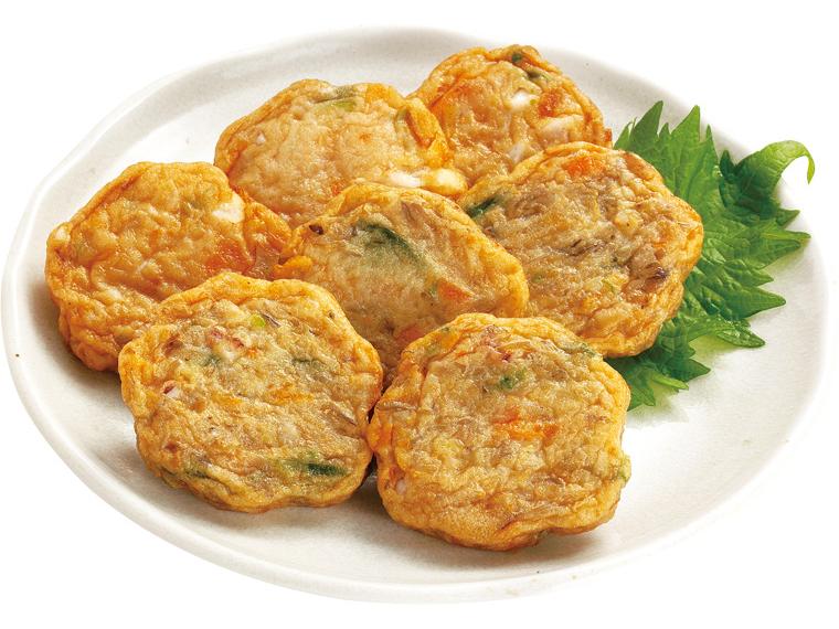 秋の舞茸天・ごつごつイカ天（野菜入り） 2種7品