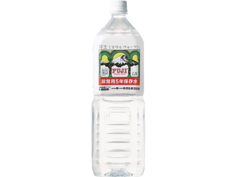富士ミネラルウォーター非常用5年保存水 1500ml×8