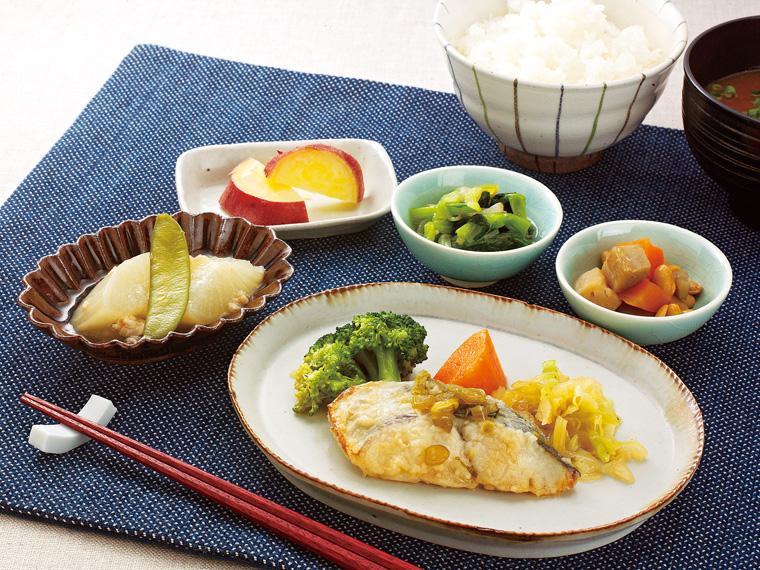 マムダイニングおかずプレート　サワラのねぎソースセット 1個200g