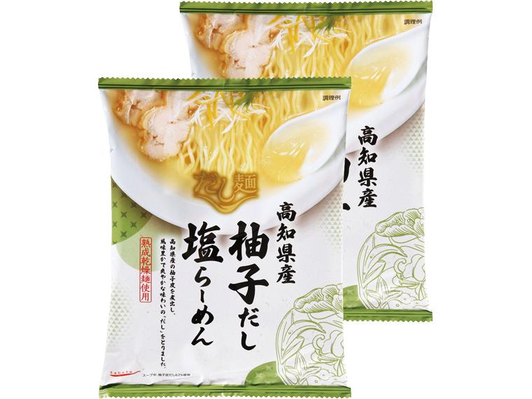 高知県産柚子だし　塩らーめん 102g(めん70g、スープ32g)×2