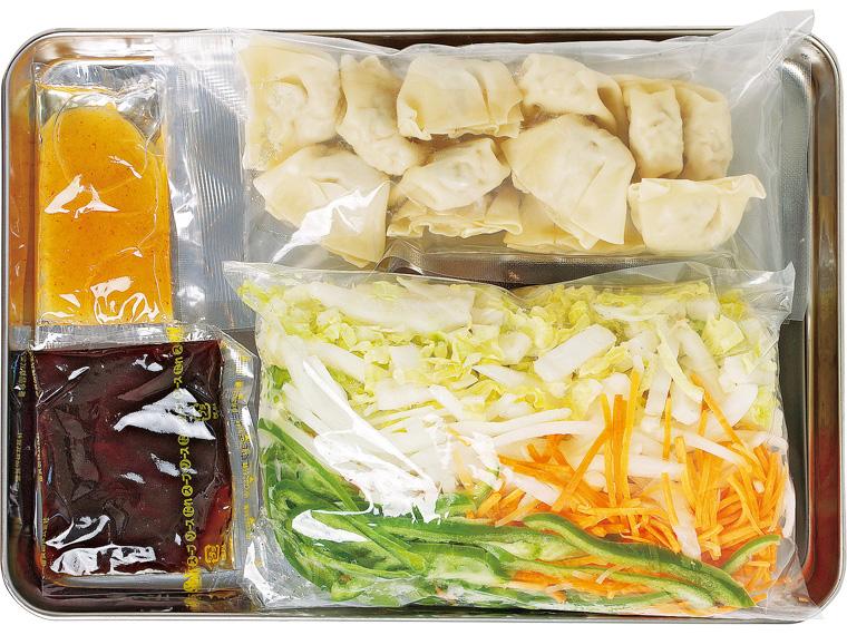 おかずキット　野菜と食べる！さっぱり水餃子 2人前