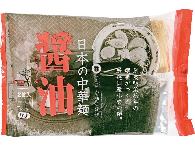 日本の中華麺　醤油 334g（めん120g×2、スープ47g×2）