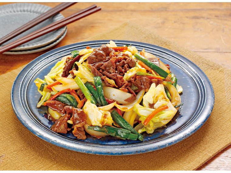 たっぷり野菜で仕上げる八千代黒牛スタミナ炒め 200g