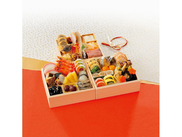 予約　ぎおん元勢　京の和風おせち三段重 35品(2〜3人前)