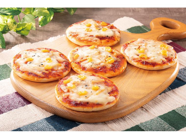 国産コーンとベーコンのミニピザ 5枚入