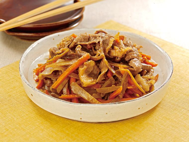 おかずキット　【冷凍】霧島黒豚とささがき牛蒡の甘辛きんぴら炒めキット 290g