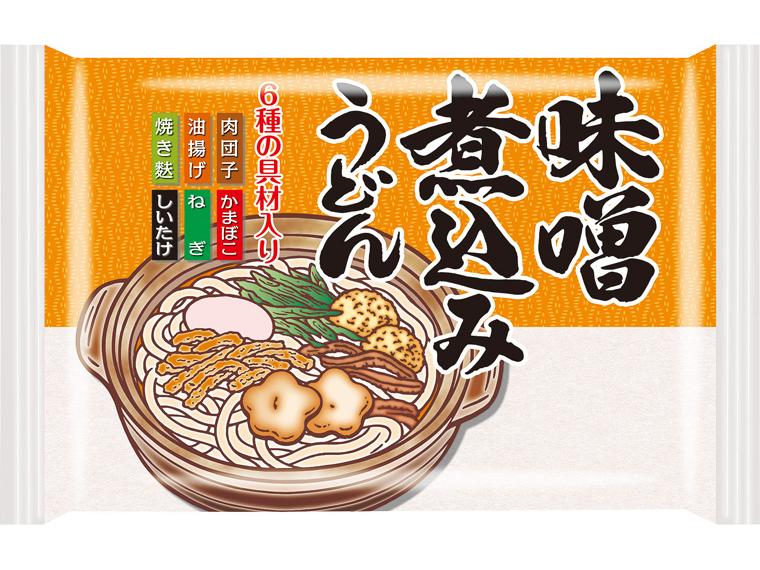 味噌煮込みうどん（6種の具材入り） 2食608g