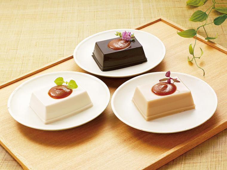 高野山ごまとうふ・彩りみそだれ付 75g×3・みそだれ10g×3