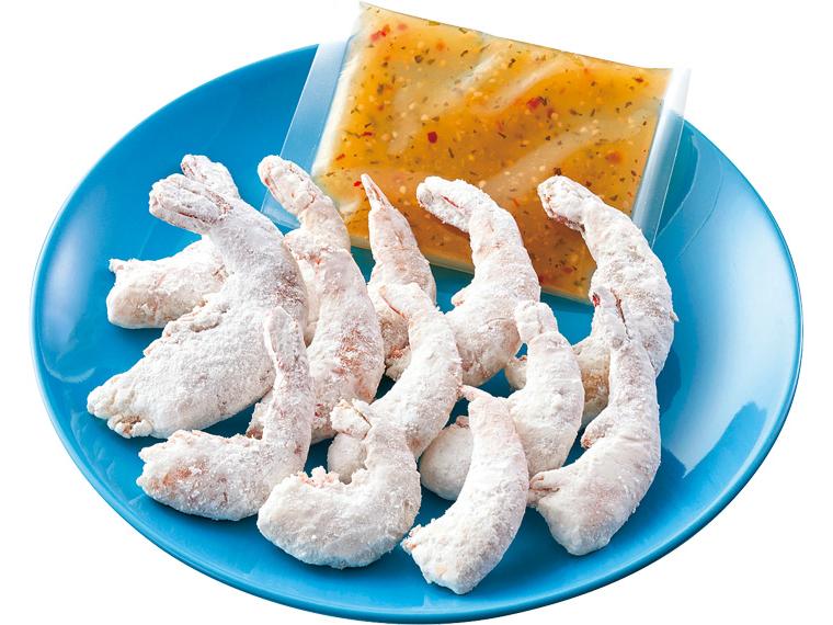 無選別天然えびのやみつきガーリックシュリンプ 170g（えび粉付140g・ソース30g）