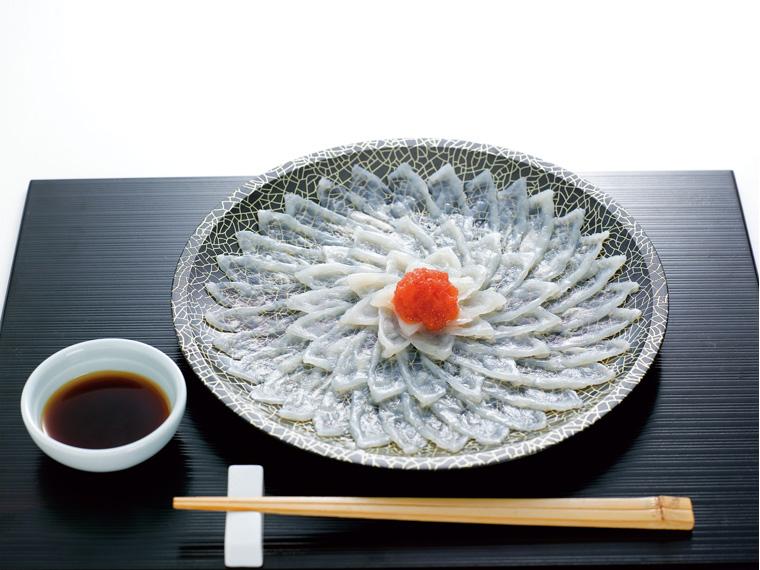 早割　日本海産真ふぐ薄造り 160g