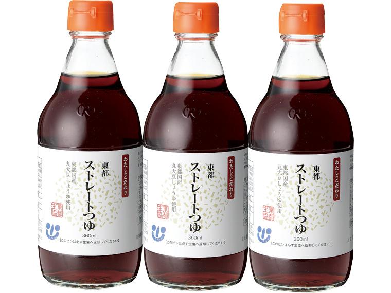 東都ストレートつゆ 360ml×3