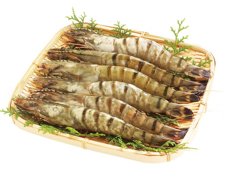 早割　有頭ブラックタイガーエビ 6尾300g