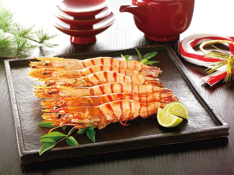 早割　有頭ブラックタイガーエビ 6尾300g