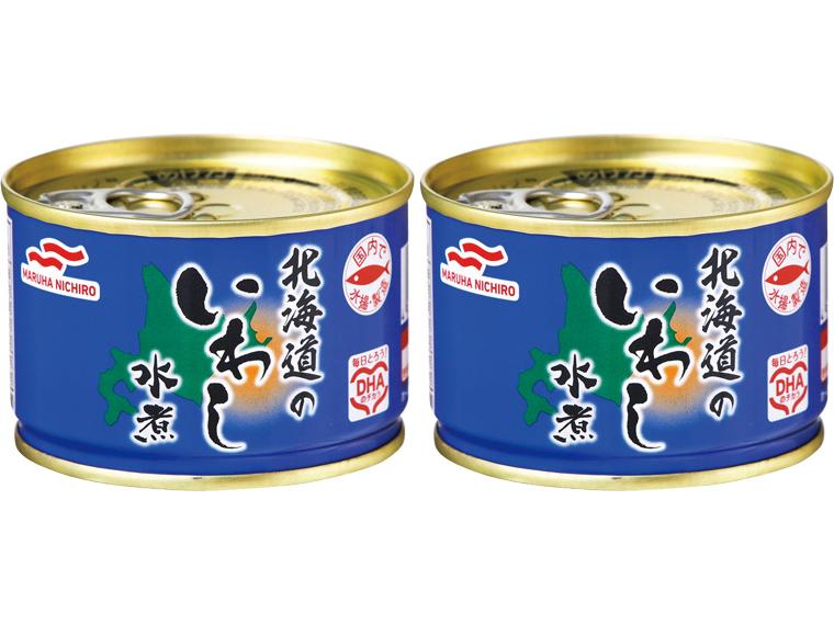 北海道のいわし水煮缶 150g×2
