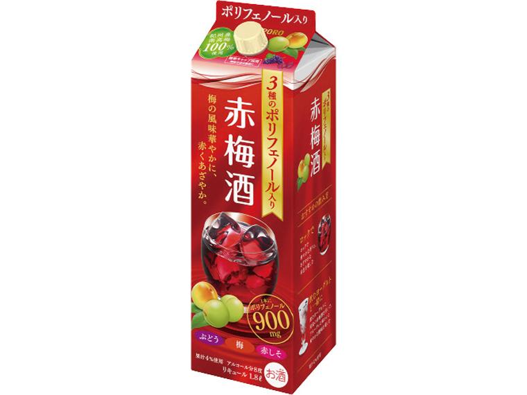 3種のポリフェノール入り赤梅酒 1.8l