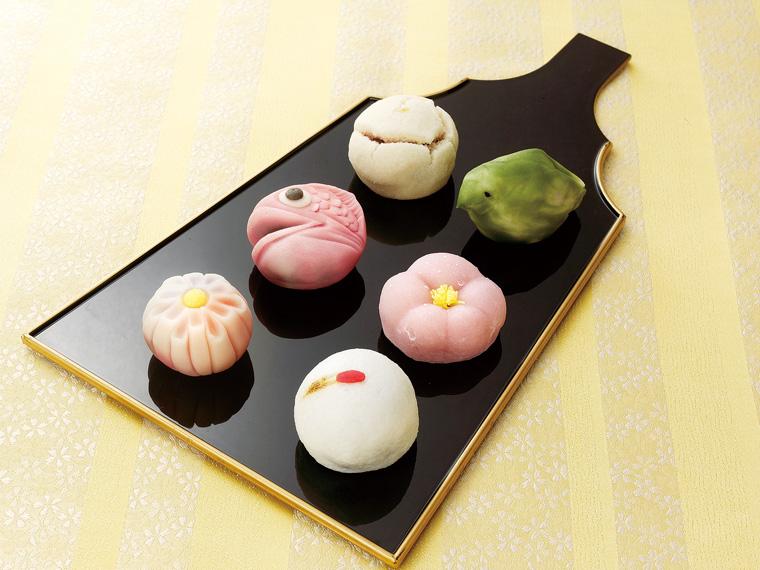 予約　迎春上生菓子 6個