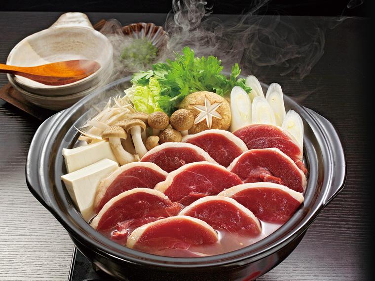 お手軽かも鍋セット 鴨ロース100g×2袋、スープ50g×2袋