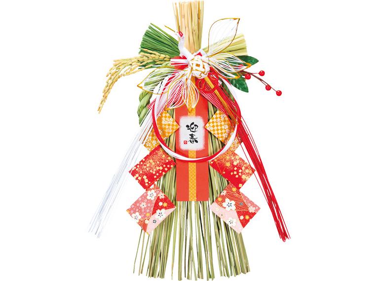 早割　国産　迎春玄関飾り（結香鶴） 1個