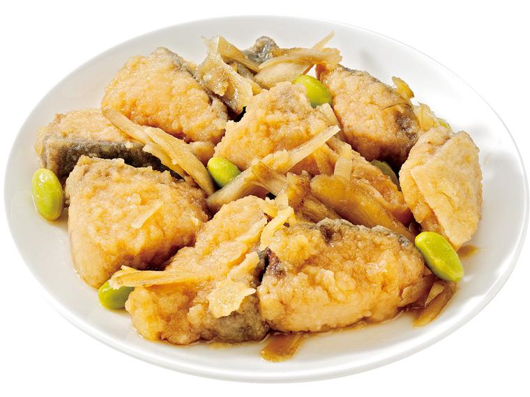 天然ぶりと国産野菜の和風あんかけ　　　