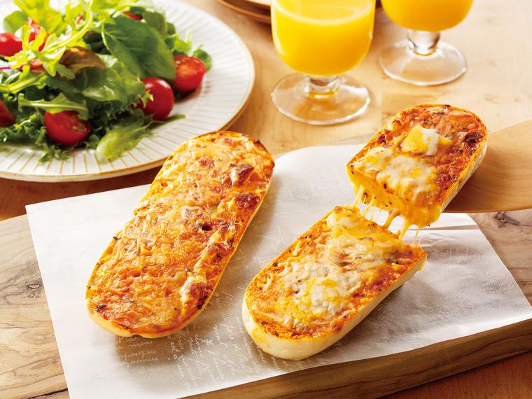 フランスパンのピザ　マルゲリータ 4本