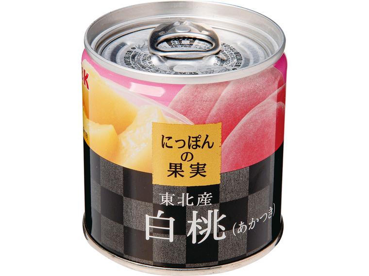 にっぽんの果実　東北産白桃（あかつき）缶 195g（固形量110g）