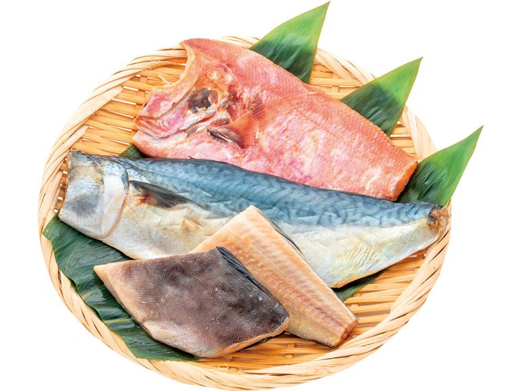 ふっくら塩旨干しお試しセット 3種330g（さば、金目鯛、ほっけ）