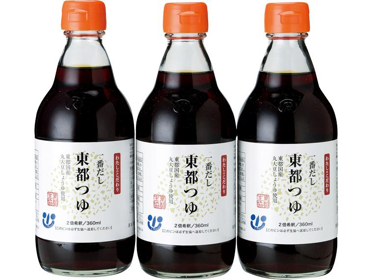 東都つゆ 360ml×3
