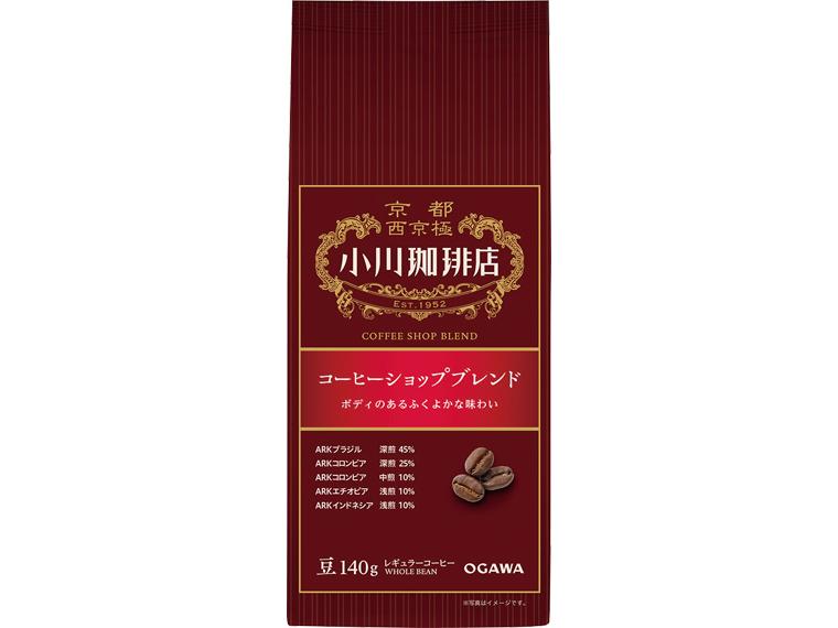 小川珈琲店コーヒーショップブレンド（豆） 140g