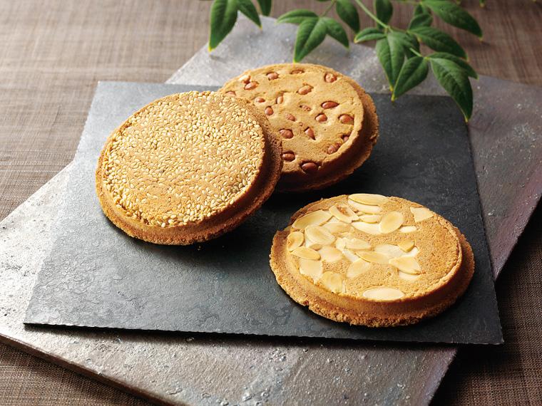 名代三色せんべい 6枚(3種×各2枚)