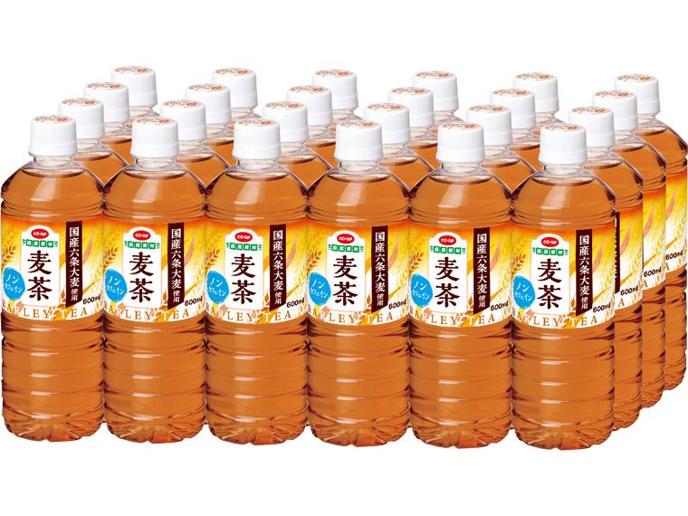 麦茶　国産六条大麦使用（ペットボトル） 600ml×24