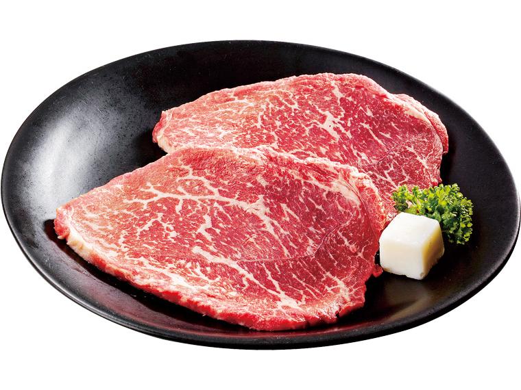 八千代黒牛シンシン（モモ）ステーキ 2枚200g