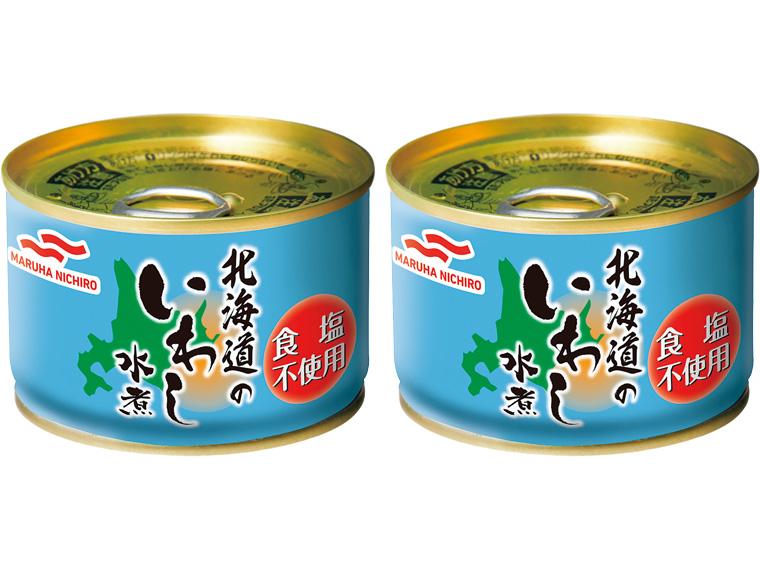 北海道のいわし水煮缶　食塩不使用 150g×2