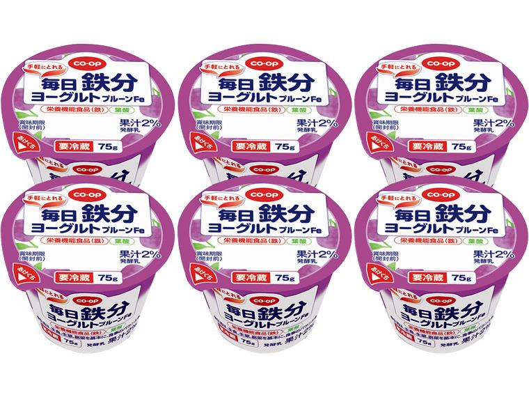 毎日鉄分ヨーグルトプルーンFe 75g×6
