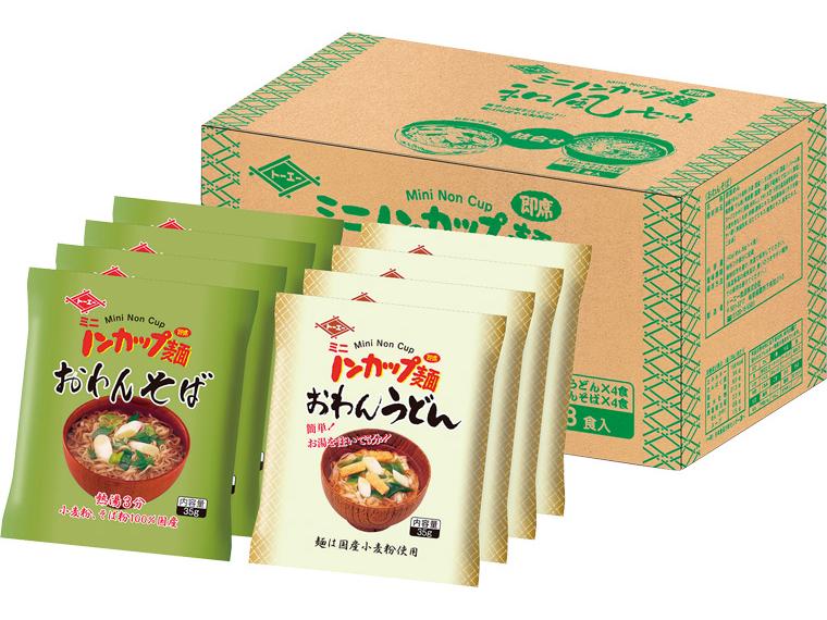 ミニノンカップ麺和風セット 2種×4
