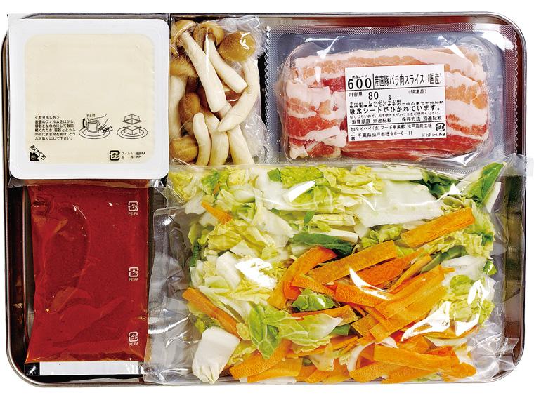 おかずキット　産直豚肉のごま坦々鍋 2人前