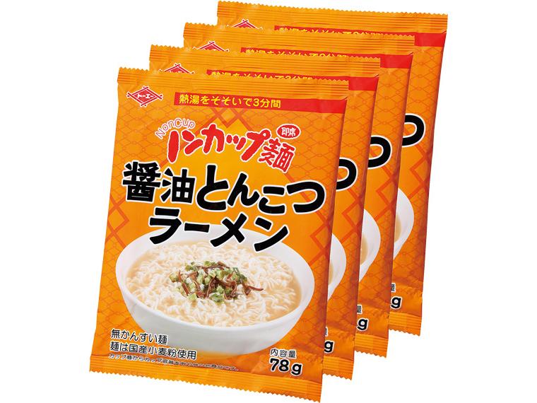 ノンカップ麺醤油とんこつラーメン 78g(めん65g)×4