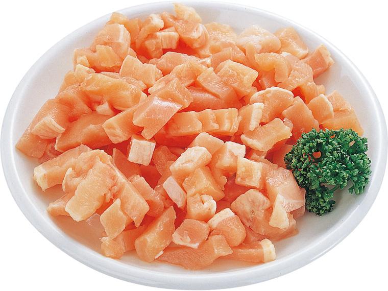 南国元気鶏ムネ肉角切り（チャーハン・親子丼用）バラ凍結 300g