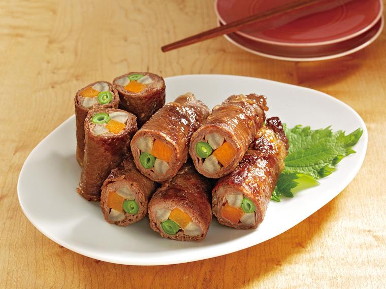 こだわり国産牛赤身切落し（シート巻３本） 210g