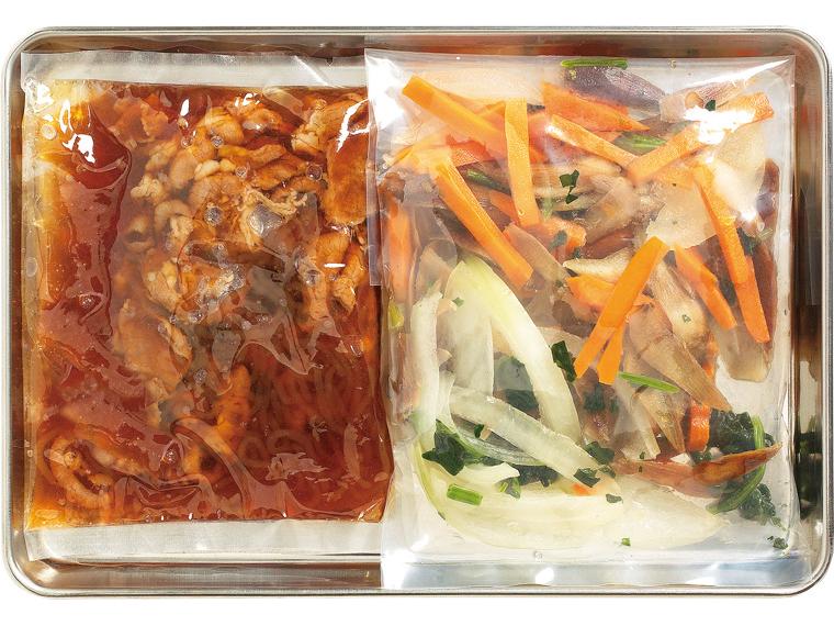 おかずキット　【冷凍】国産牛肉とささがきごぼうの柳川風セット 340g