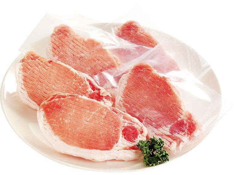 めぐみ米豚ローステキ・カツ用筋切り済（分包） 5枚500g