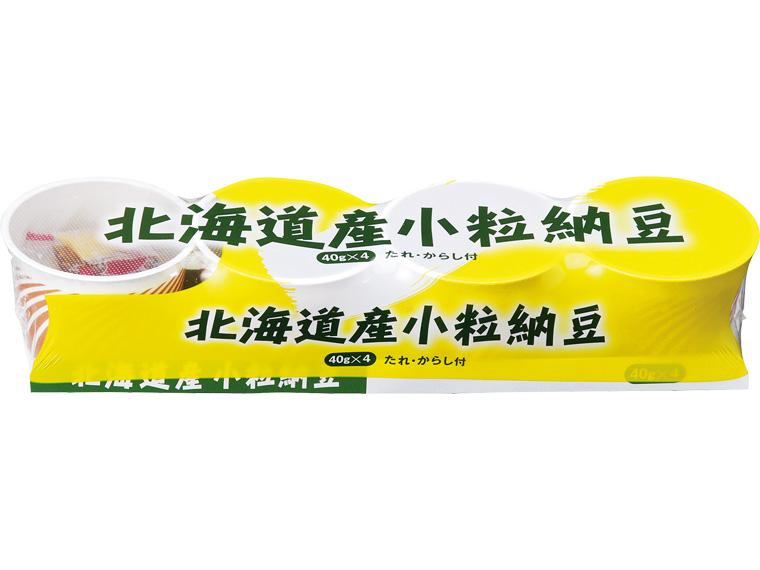 北海道産小粒納豆（たれ・からし付） 40g×4