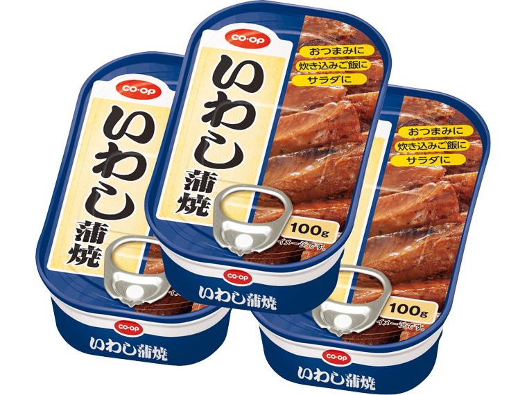 いわし蒲焼缶 100g（固形量80g）×3