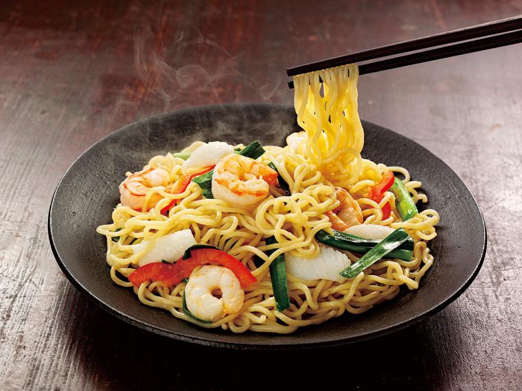 国産小麦粉使用　塩焼そば（粉末ソース付） 麺150g×4・ソース8g×4