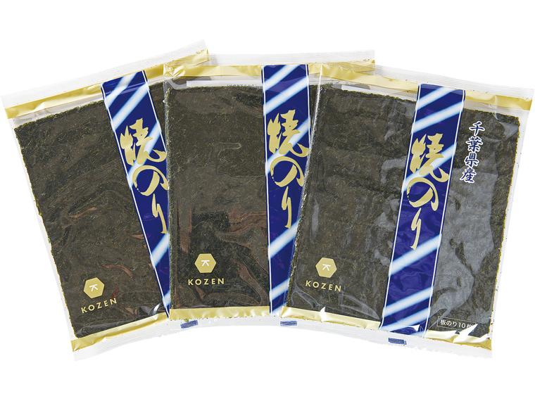 千葉県産焼のり（特上） 10枚×3