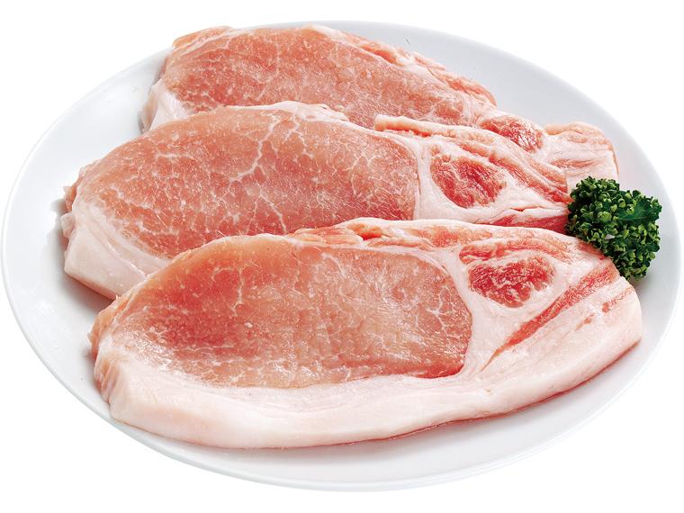 めぐみ米豚ローステキ・カツ用 3枚270g