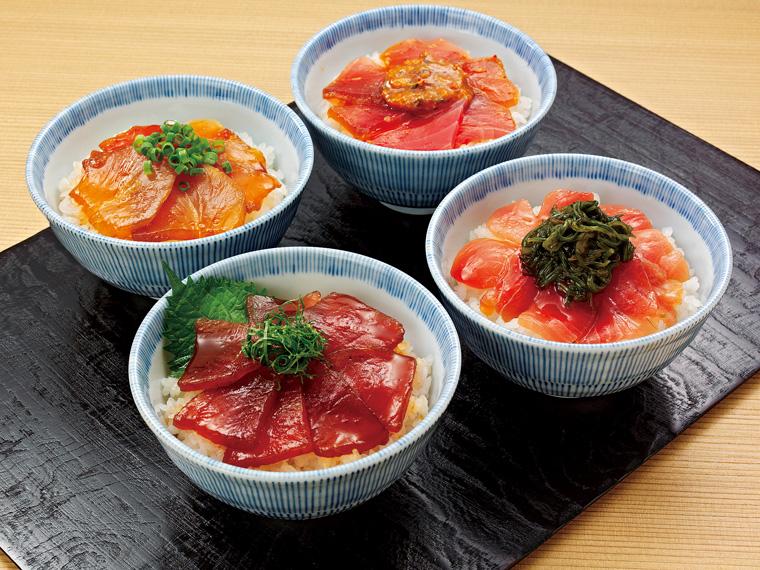 4種のまぐろ丼バラエティセット 4種240g