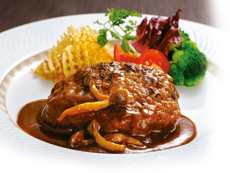 ホテルオークラ監修　デミグラスハンバーグステーキ 2個入り216g(固形量136g)